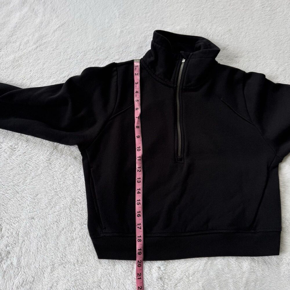 All In Motion Women's Active Comfort 1/2 Zip Pullover Sweatshirt Black Size S - Picture 5 of 8